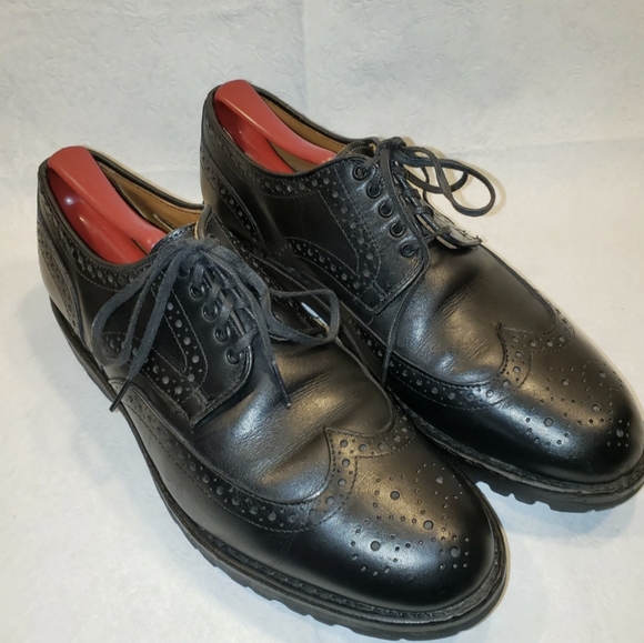 Allen Edmonds Black Leather Tate Wingtip Loafer Dress Shoes 10.5 main image 5